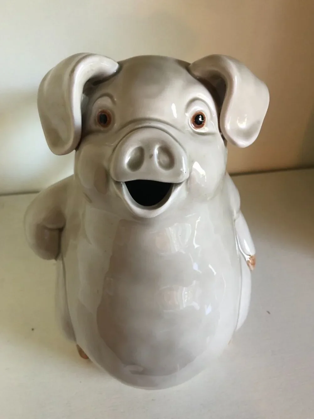 Fitz and Floyd Porky Pig Pitcher and Mugs